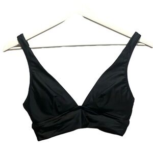 Aerie Women’s Black Plunge Bikini Top Size Small